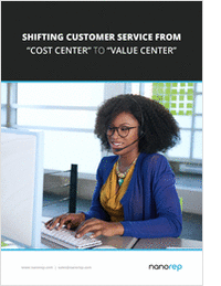 Customer Service in 2016 -- shifting from 'cost center' to 'value center'