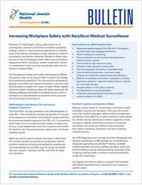 Increasing Workplace Safety with Beryllium Medical Surveillance