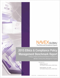 2015 Ethics & Compliance Policy Management Benchmark Report