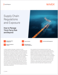 Apply discipline to supply chain compliance