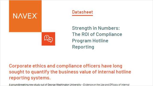 Strength in Numbers: The ROI of Compliance Program Hotline Reporting