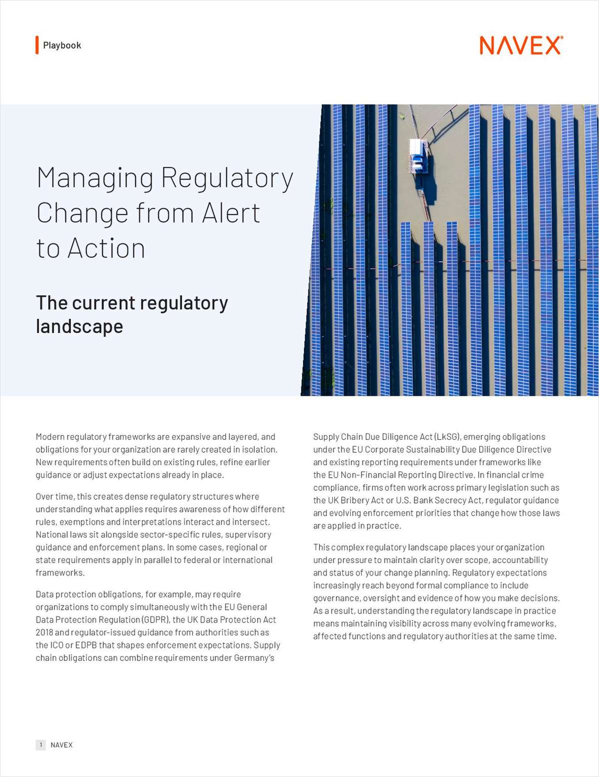 Managing Regulatory Change from Alert to Action