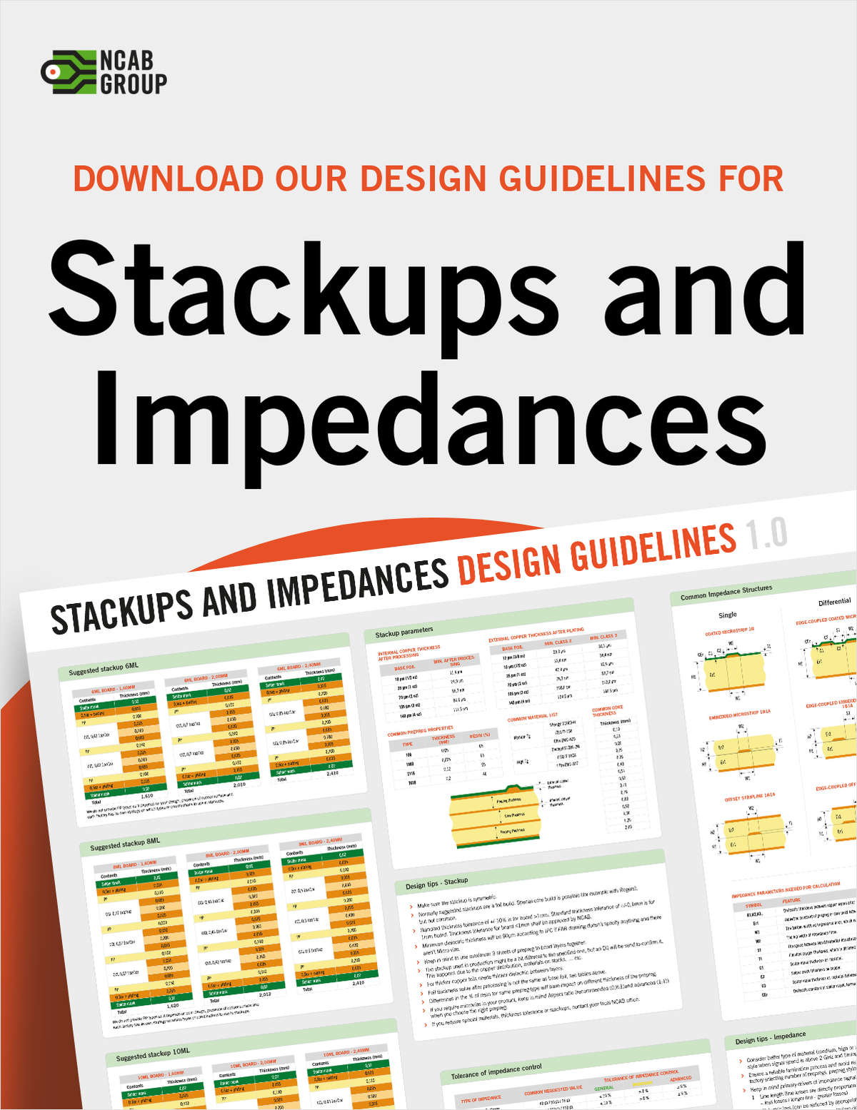 Design Guidelines for Stackups and Impedances