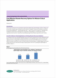 Cost-Effective Disaster Recovery for Mission-Critical Apps