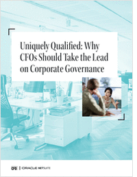 Why CFOs Should Take the Lead on Corporate Governance