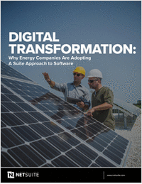 Digital Transformation: Why Energy Companies Are Adopting A Suite Approach to Software