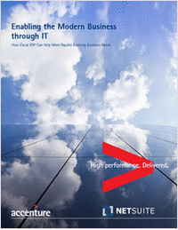 Enabling the Modern Business Through IT: How Cloud ERP Can Help Meet Rapidly Evolving Business Needs