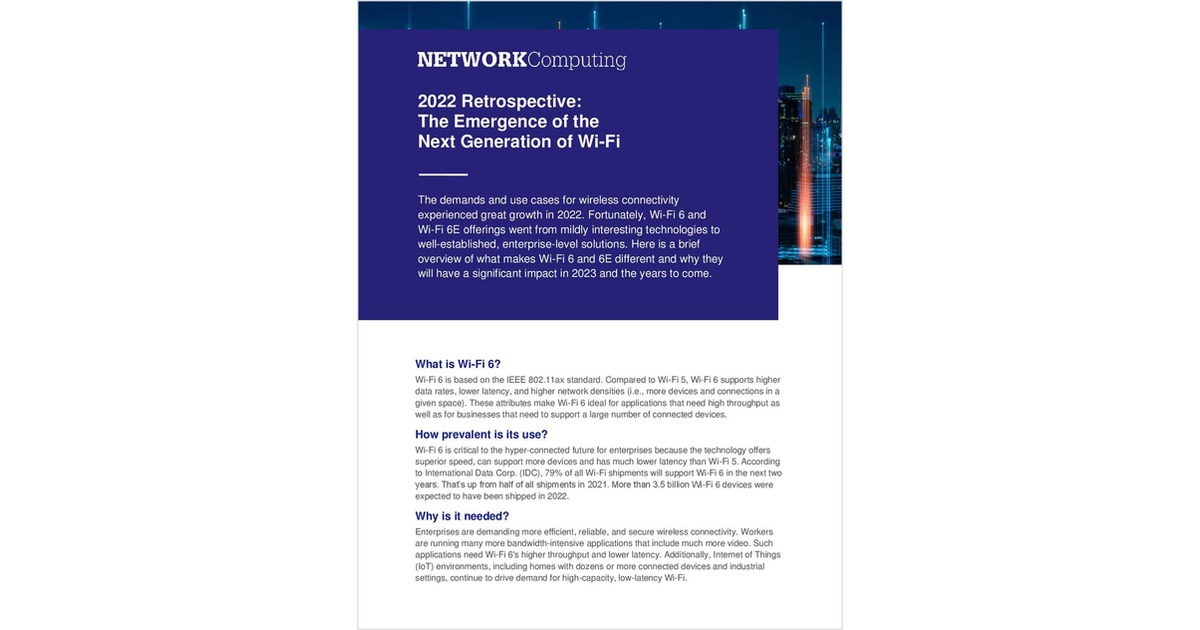 2022 Retrospective: The Emergence of the Next Generation of Wi-Fi Free Article - Vimarsana News