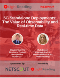 5G Standalone Deployments:  The Value of Observability and Real-time Data