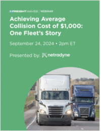 Achieving Average Collision Cost of $1,000: One Fleet's Story