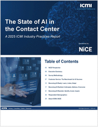 ICMI's The State of AI in the Contact Center