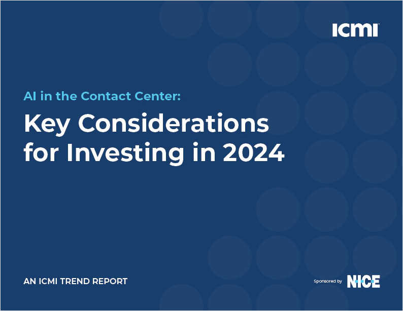 AI in the Contact Center: Key Considerations for Investing in 2024