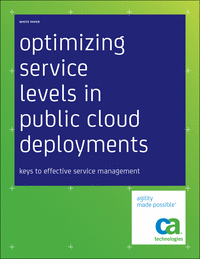 Optimizing Service Levels in Public Cloud Deployments