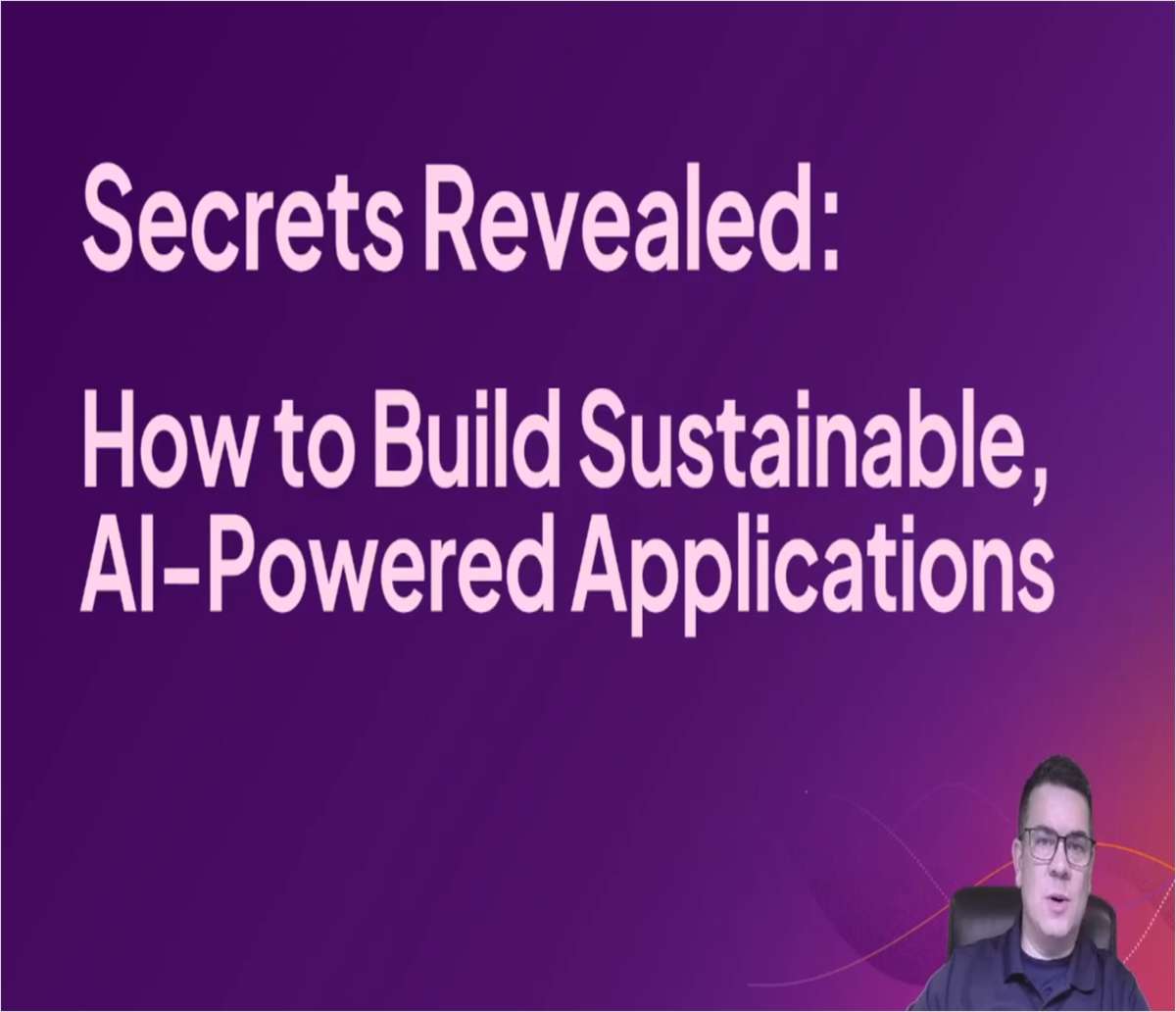 How to Build Sustainable, AI-Powered Applications