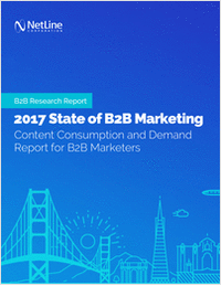 2017 State of B2B Marketing Content Consumption and Demand Report for B2B Marketers