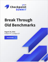 The Checkpoint Summit: Break Through Old Benchmarks