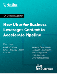 How Uber for Business Leverages Content to Accelerate Pipeline
