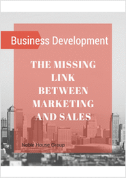 Business Development -- The Missing Link Between Marketing and Sales