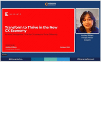 Transform to Thrive in the New CX Economy