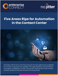 Five Areas Ripe for Automation in the Contact Center