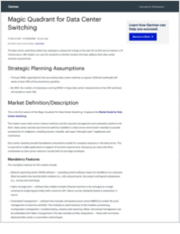 2025 Gartner Magic Quadrant for Data Center Switching