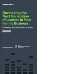 Developing the Next Generation of Leaders in Your Family Business