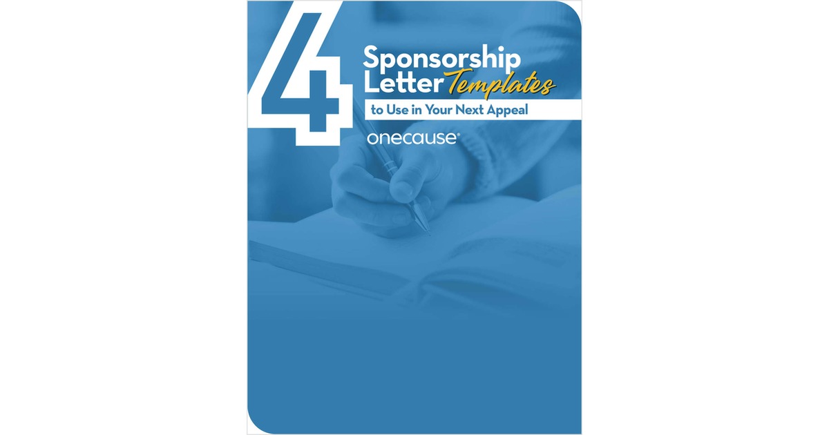 4 Sponsorship Letter Templates to Use in Your Next Appeal