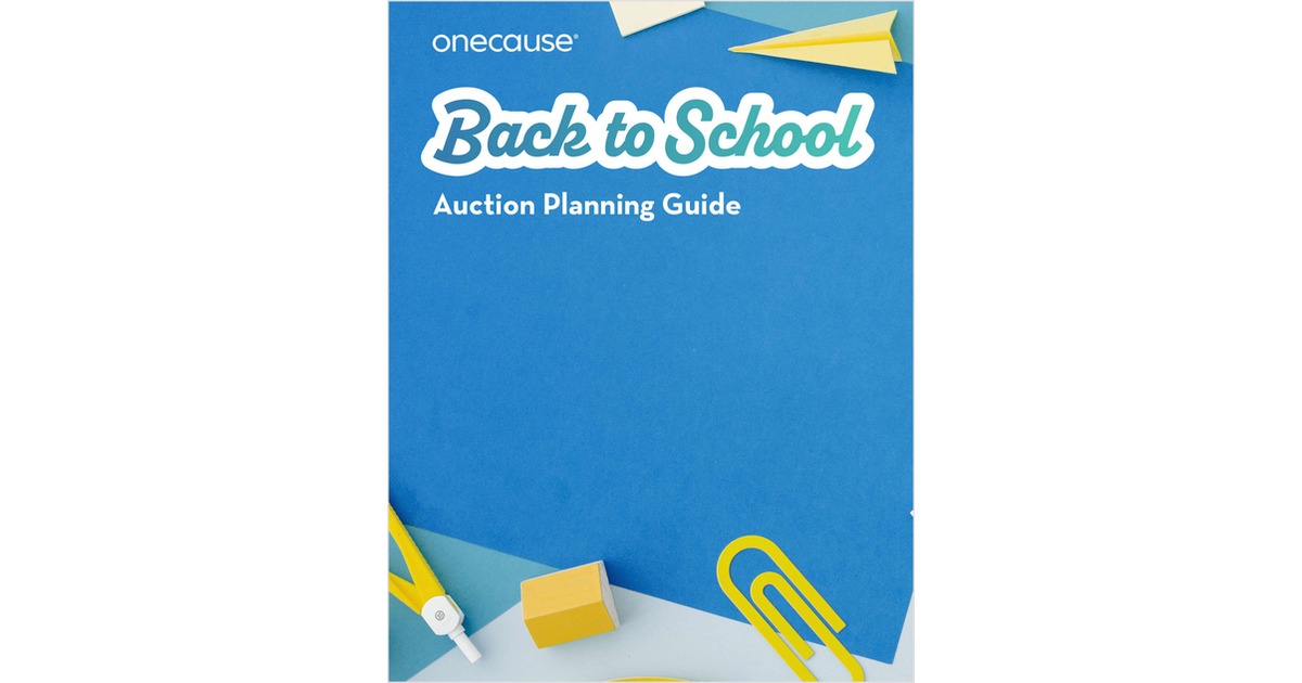 Back to School Auction Planning Guide