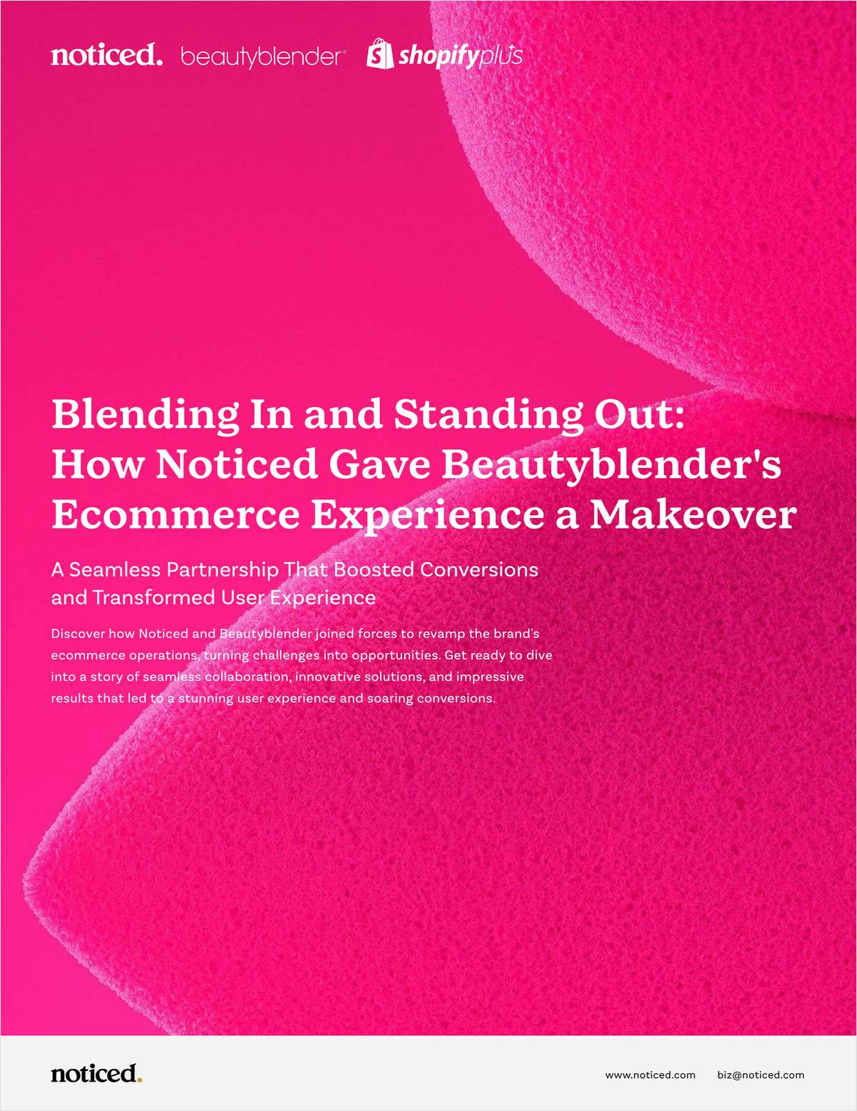 How Noticed Gave Beautyblender's Ecommerce Experience a Makeover