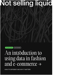 An Introduction to Using Data in Fashion and e-Commerce