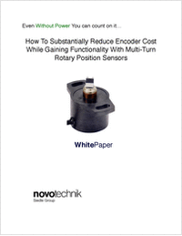 How To Substantially Reduce Encoder Cost While Gaining Functionality With Multi-Turn Rotary Position Sensors