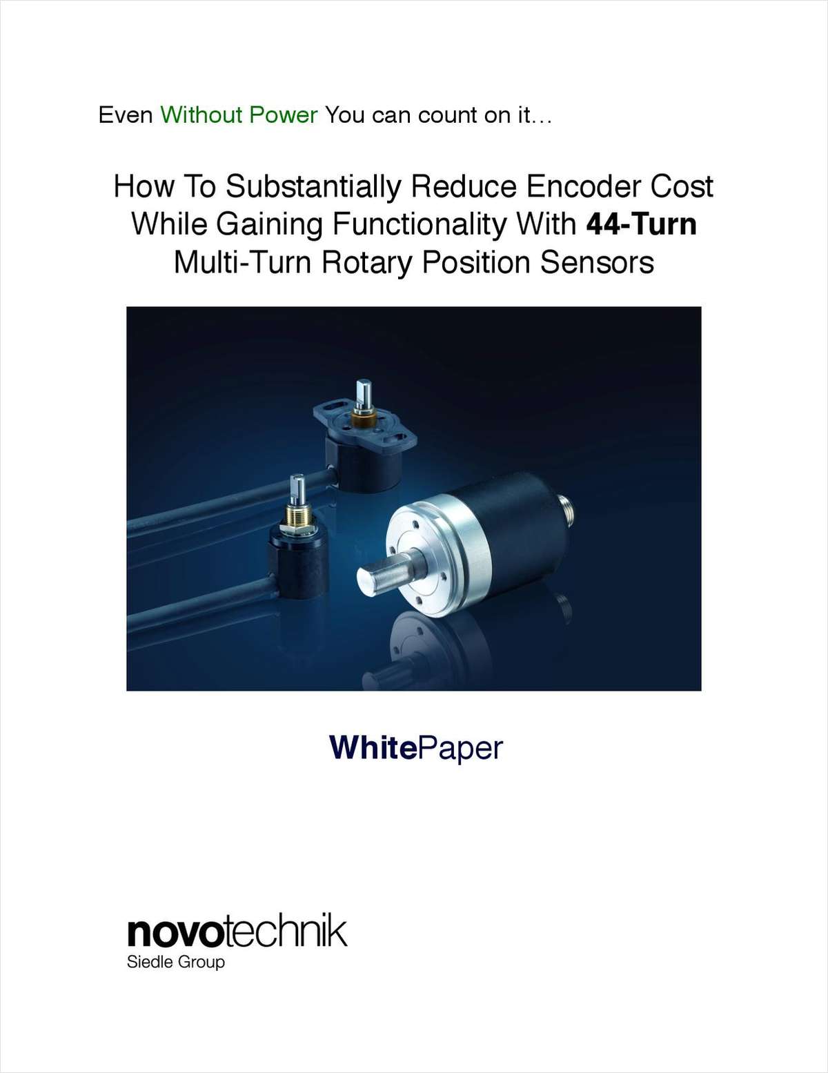 How To Substantially Reduce Encoder Cost While Gaining Functionality With 44-Turn Multi-Turn Rotary Position Sensors