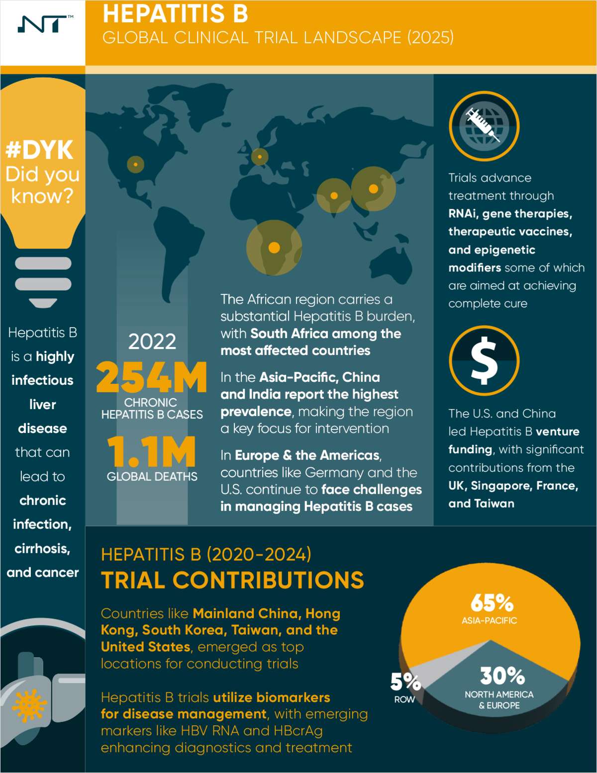 Novotech's Hepatitis B - Global Clinical Trial Landscape (2025) report offers an in-depth analysis of Hepatitis B research trends and strategies.