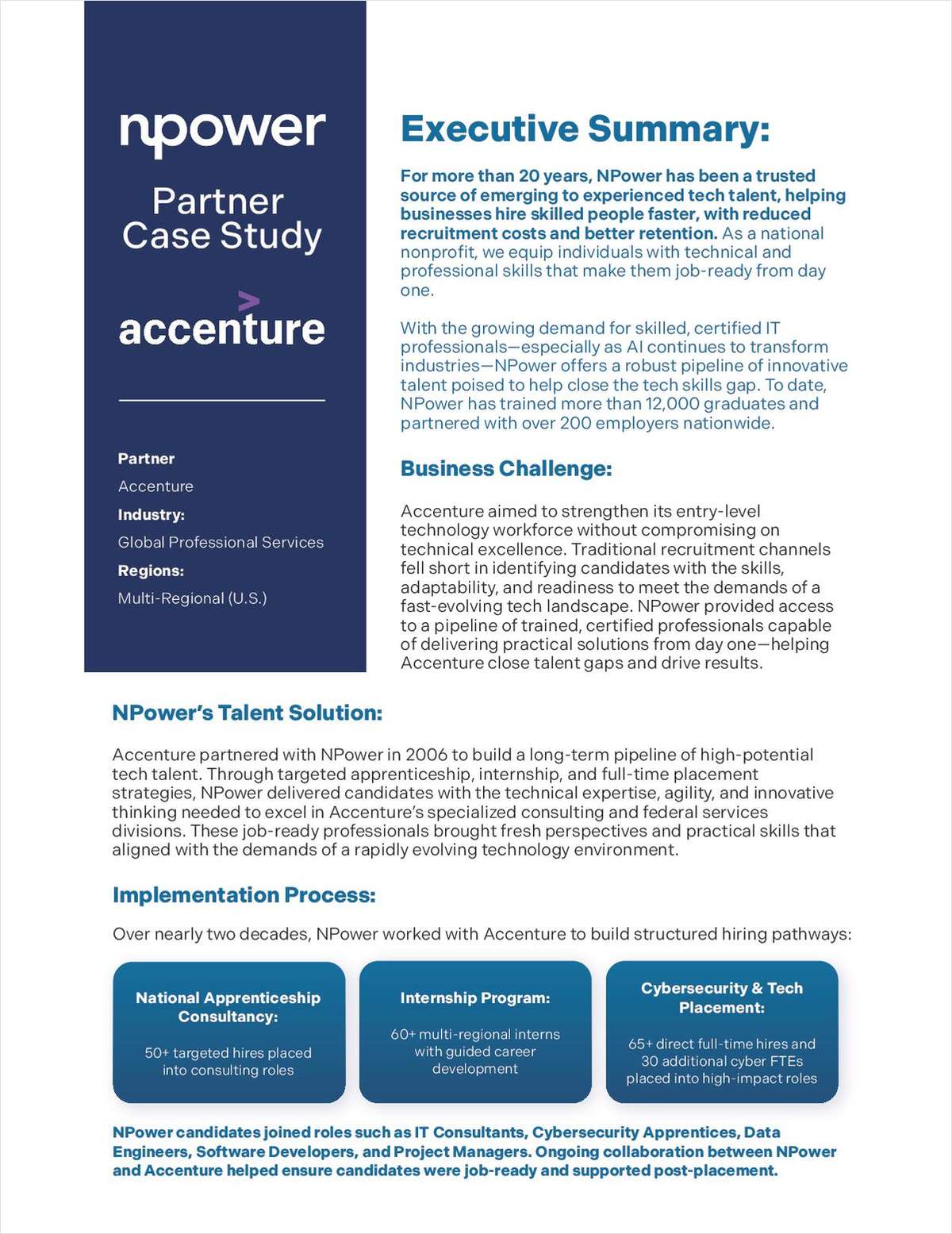 NPower Partner Case Study: Accenture