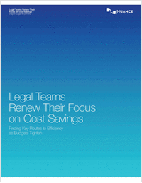 How Legal Teams Renew Their Focus on Cost Savings