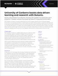 University of Canberra Boosts data-Driven Learning and Research with Nutanix.