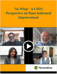 So What? A CIO's Perspective on Data-Informed Improvement