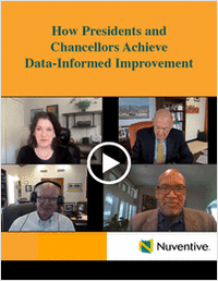 How Presidents and Chancellors Achieve Data-Informed Improvement