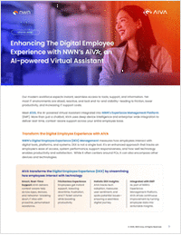 Enhancing The Digital Employee Experience with NWN's AiVA, an AI-powered Virtual Assistant