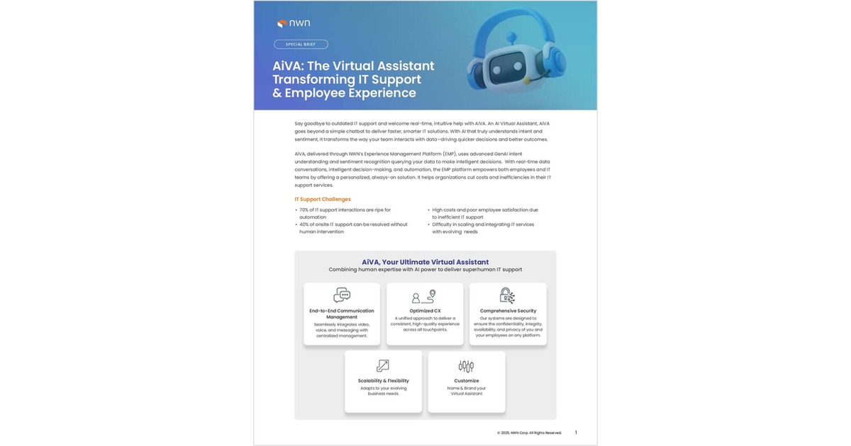 AiVA: The Virtual Assistant Transforming IT Support & Employee Experience