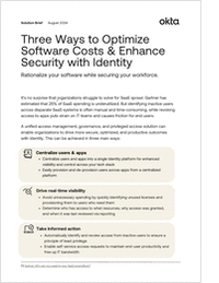 Three Ways to Optimize Software Costs & Enhance Security with Identity