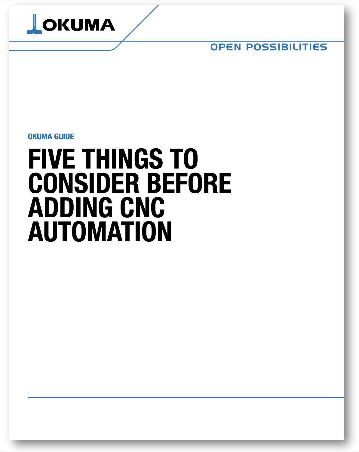 Five Things to Consider Before Adding CNC Automation