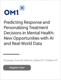 Predicting Response and Personalizing Treatment Decisions in Mental Health: New Opportunities with AI and Real-World Data