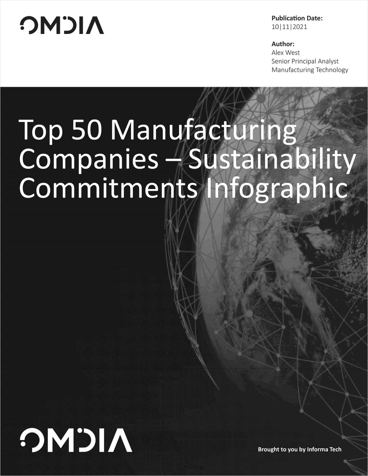 Top 50 Manufacturing Companies -- Sustainability Targets Infographic