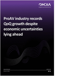 ProAV industry records QoQ growth