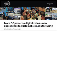 DC power to digital twins -- new approaches to sustainable manufacturing