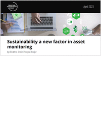 Sustainability a new factor in asset monitoring