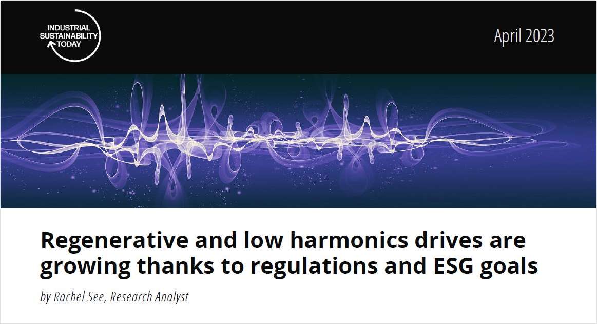 Regenerative and low harmonics drives are growing