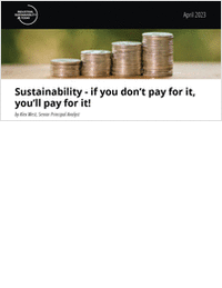 Sustainability - if you don't pay for it, you'll pay for it!