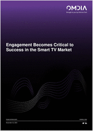 Engagement Becomes Critical to Success in the Smart TV Market